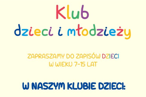 Projekt plakatu “Klub dzieci i młodzieży”